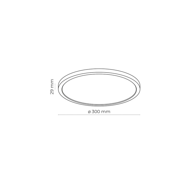 Plafon TK Lighting Aqua 300 Black 24W LED x1 - obrazek 6
