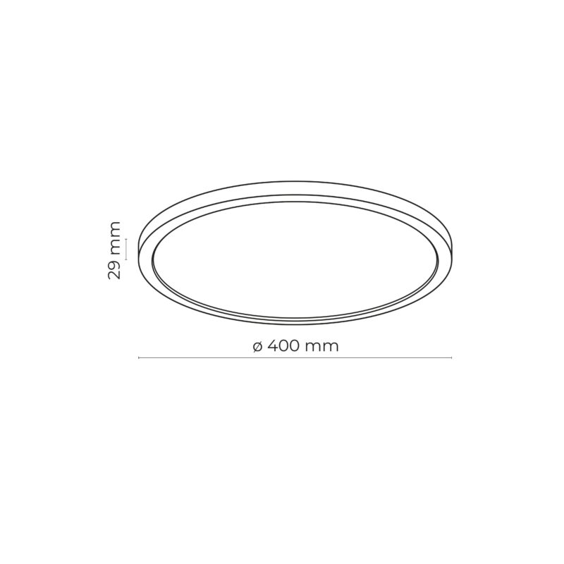 Plafon TK Lighting Aqua 400 Black 36W LED x1 - obrazek 8