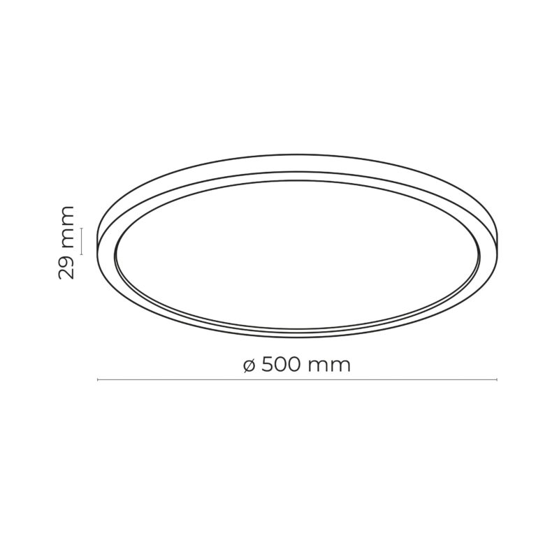 Plafon TK Lighting Aqua 500 Black 45W LED x1 - obrazek 7