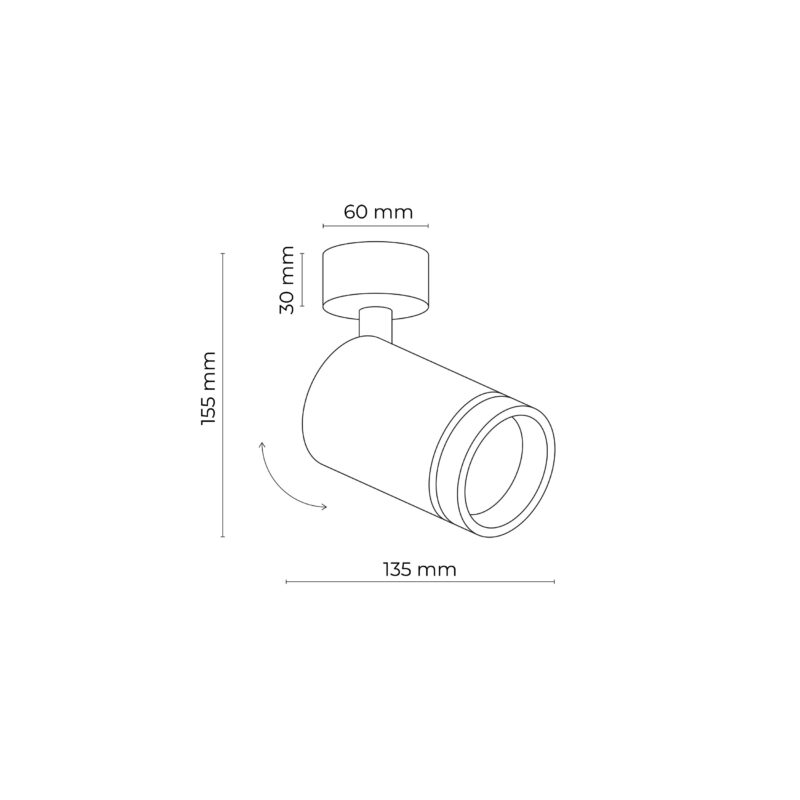 Spot TK Lighting Jet White x1 - obrazek 9