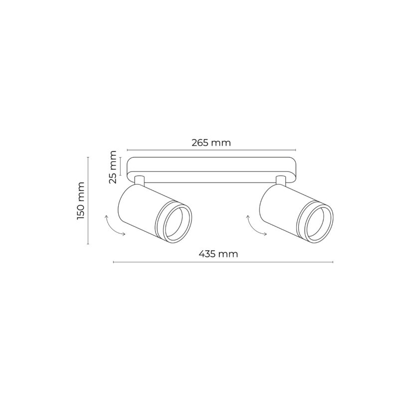 Spot TK Lighting Jet Black x2 - obrazek 12