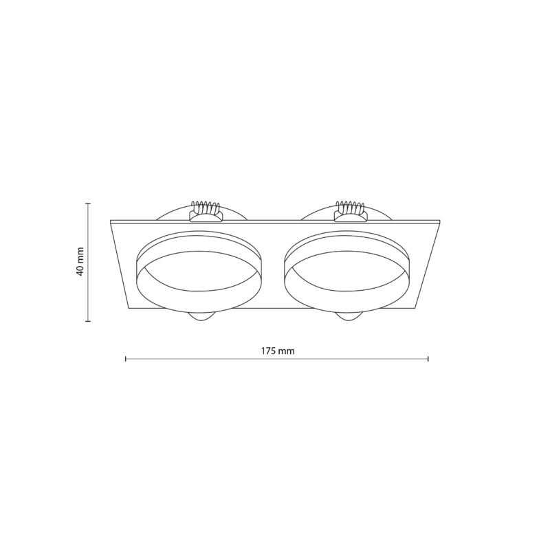 Spot TK Lighting Jet Black Eye x2 - obrazek 4