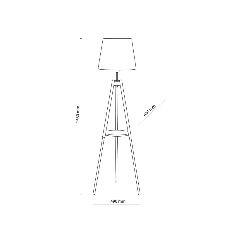 Lampa Podłogowa TK Lighting Vaio White x1 - obrazek 5