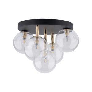 Lampa Sufitowa TK Lighting Nilos Black/Gold x5