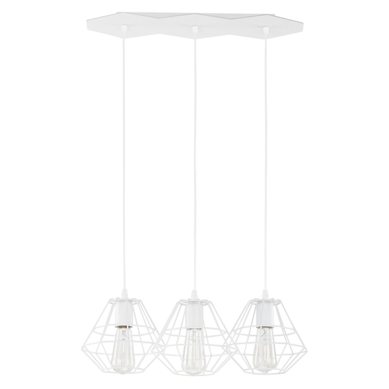 Lampa Wisząca TK Lighting Diamond White x3