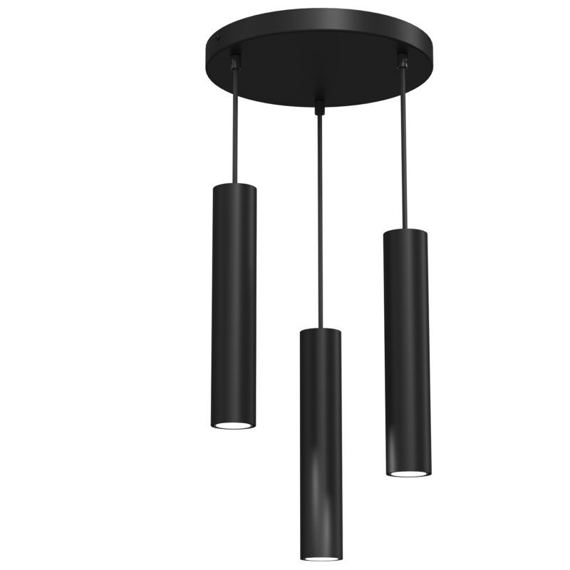 Żyrandol Luminex Plate Dia 300 Raito Black x3