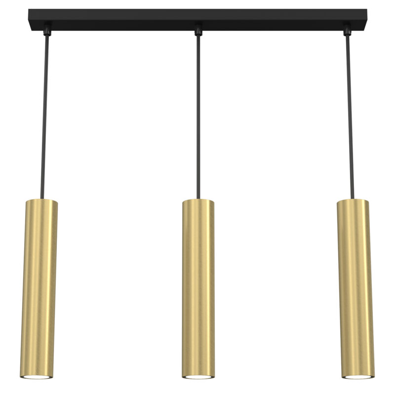 Żyrandol Luminex Line Bar 600 Raito Brushed Brass x3