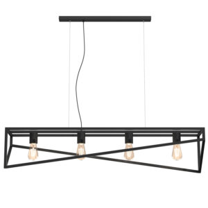 Żyrandol Luminex Gote Black x4