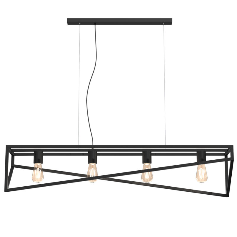 Żyrandol Luminex Gote Black x4