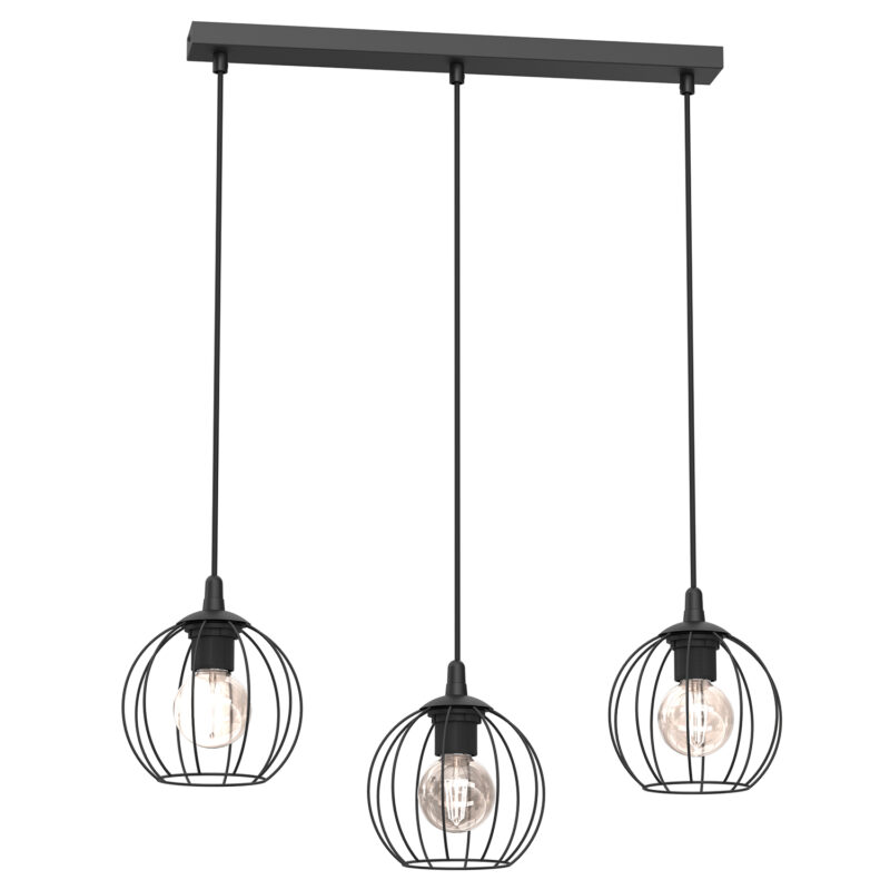 Żyrandol Luminex Laps, Line Bar 500mm, Wire Shade Round x1