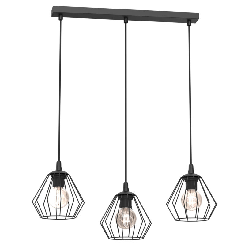 Żyrandol Luminex Leti, Line Bar 500mm, Wire Shade Diamond x1