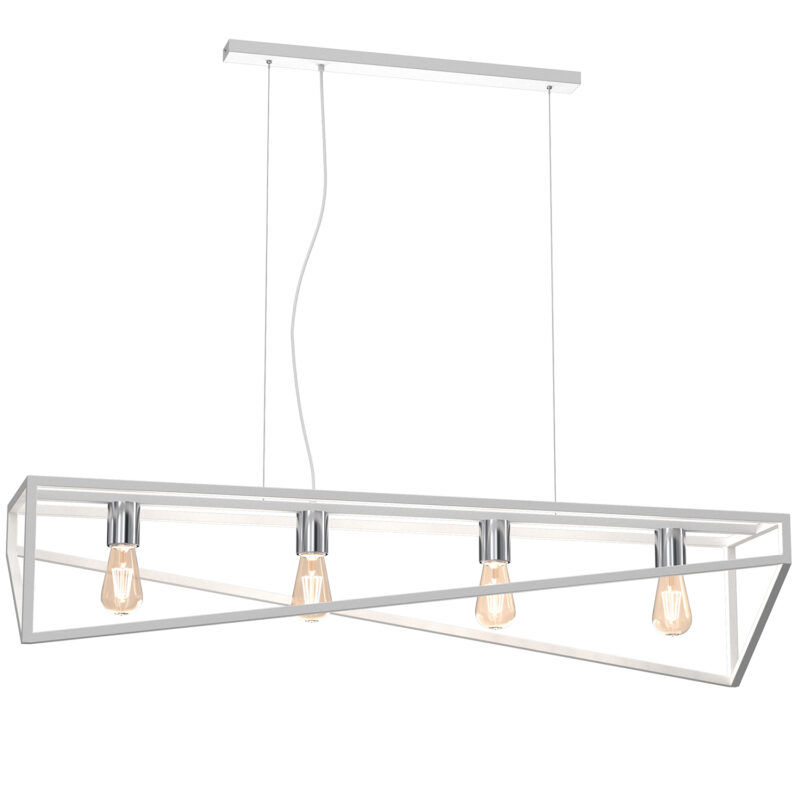 Żyrandol Luminex Gote White/chrome x4