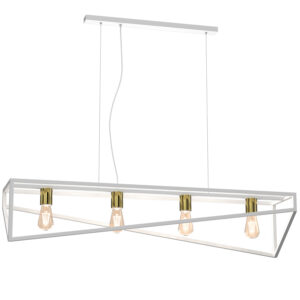 Żyrandol Luminex Gote White/gold x4