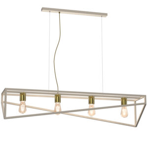 Żyrandol Luminex Gote Beige/gold x4