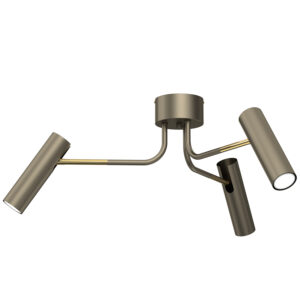 Plafon Luminex Ramiona Axion Titanium Gold/gold x3