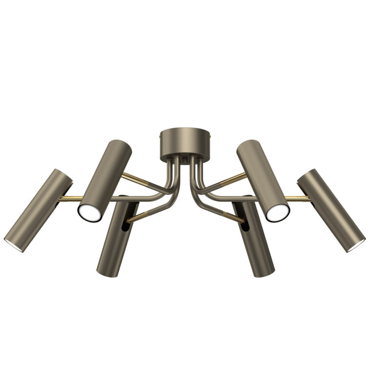 Plafon Luminex Ramiona Axion Titanium Gold/gold x6