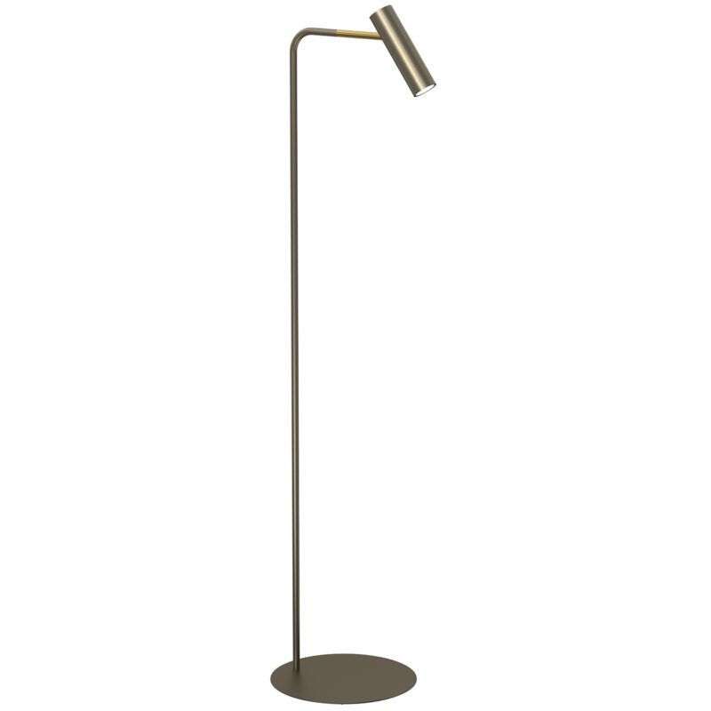 Lampa Podłogowa Luminex Axion Titanium Gold/gold x1