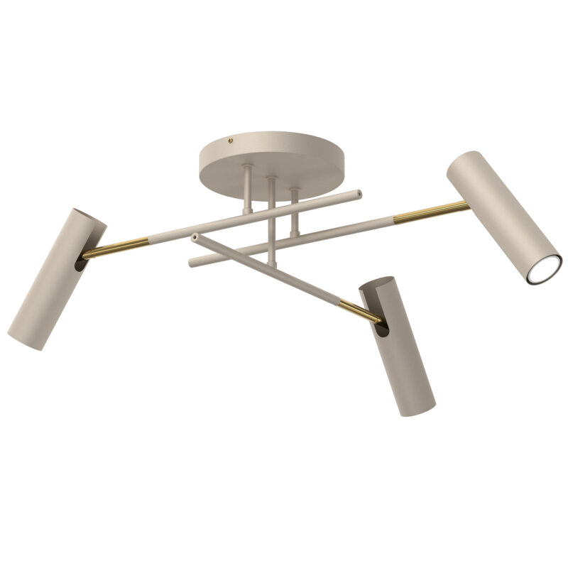 Plafon Luminex Prosty Axion Beige/gold x3