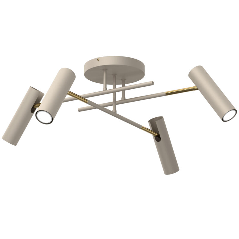 Plafon Luminex Prosty Axion Beige/gold x4