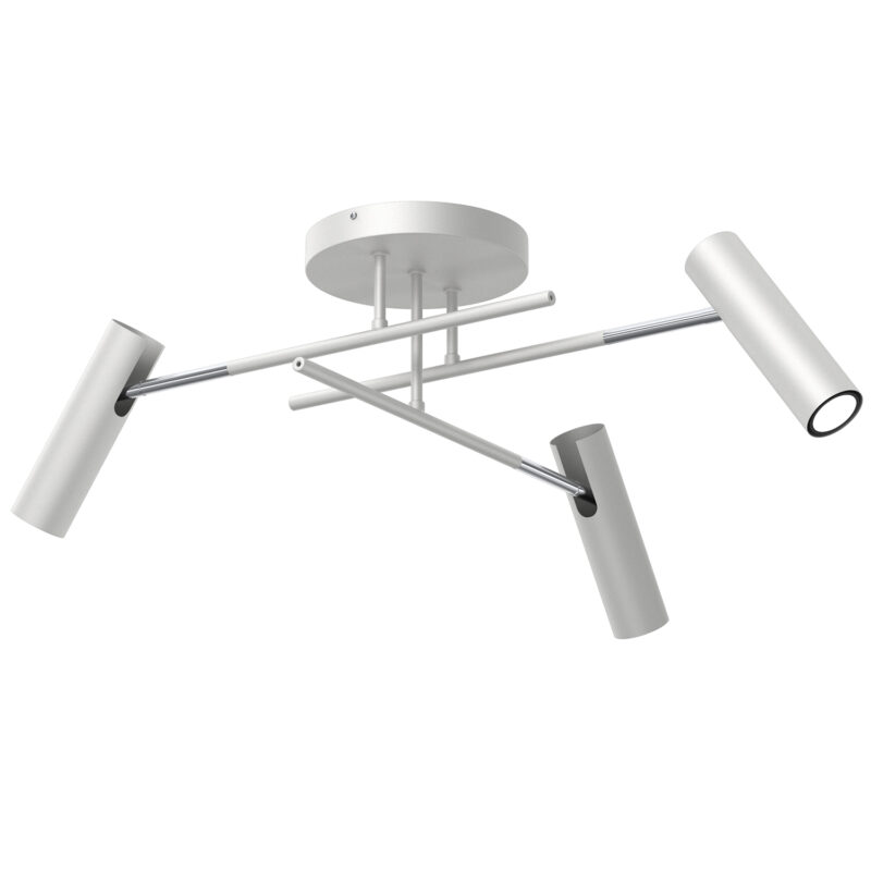 Plafon Luminex Prosty Axion Grey/chrome x3