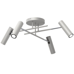 Plafon Luminex Prosty Axion Grey/chrome x4