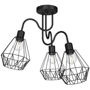 Plafon Luminex Bergen czarny x3