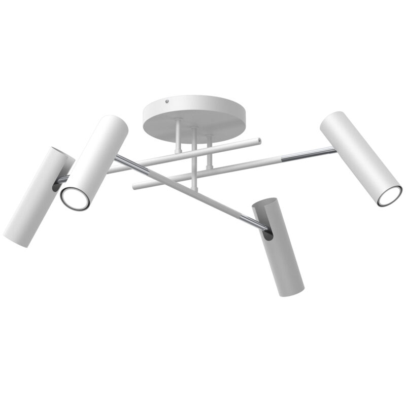 Plafon Luminex Prosty Axion White/chrome x4