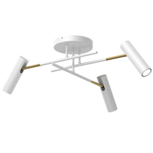 Plafon Luminex Prosty Axion White/gold x3