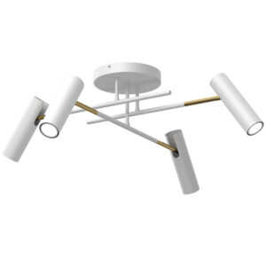 Plafon Luminex Prosty Axion White/gold x4