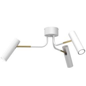 Plafon Luminex Ramiona Axion White/gold x3