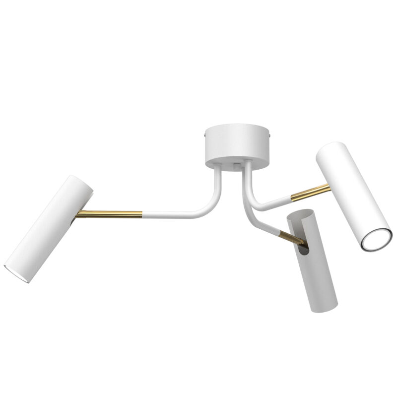Plafon Luminex Ramiona Axion White/gold x3