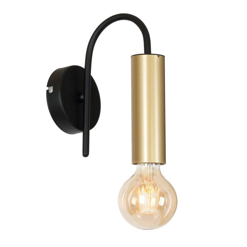 Kinkiet Luminex Loppe black/gold x1