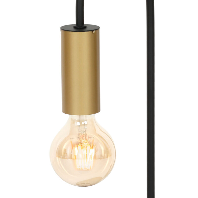 Lampka gabinetowa Luminex Loppe black/gold x1 - obrazek 3