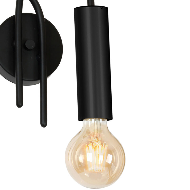 Kinkiet Luminex Loppe black x2 - obrazek 3