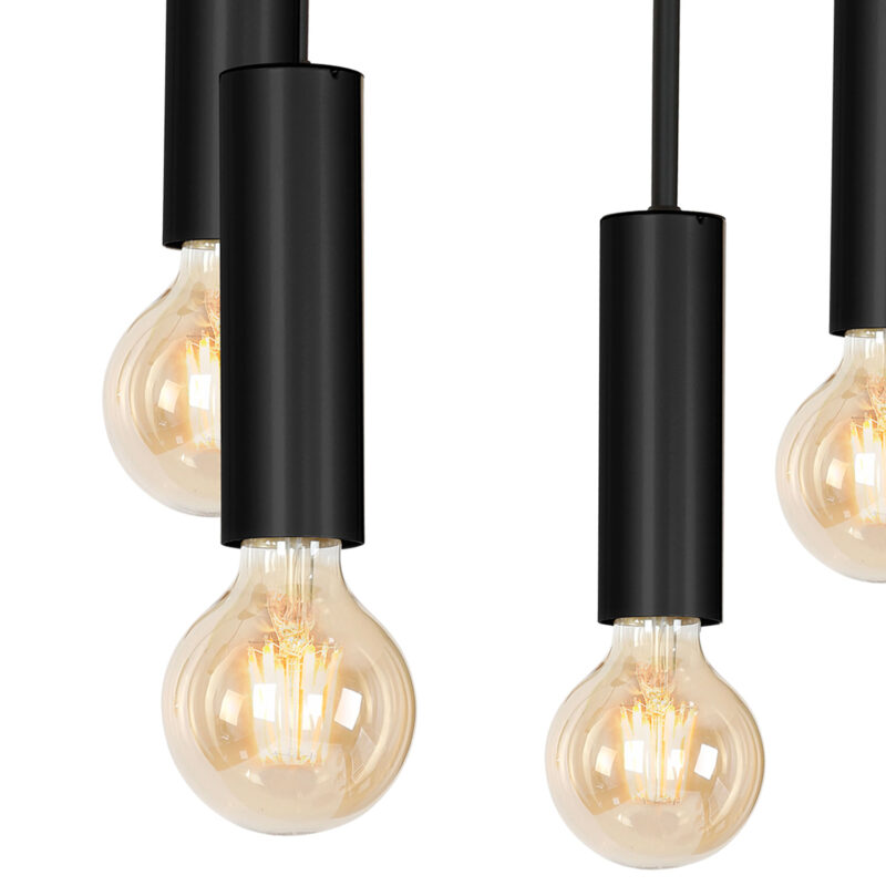 Plafon Luminex Loppe black x6 - obrazek 3