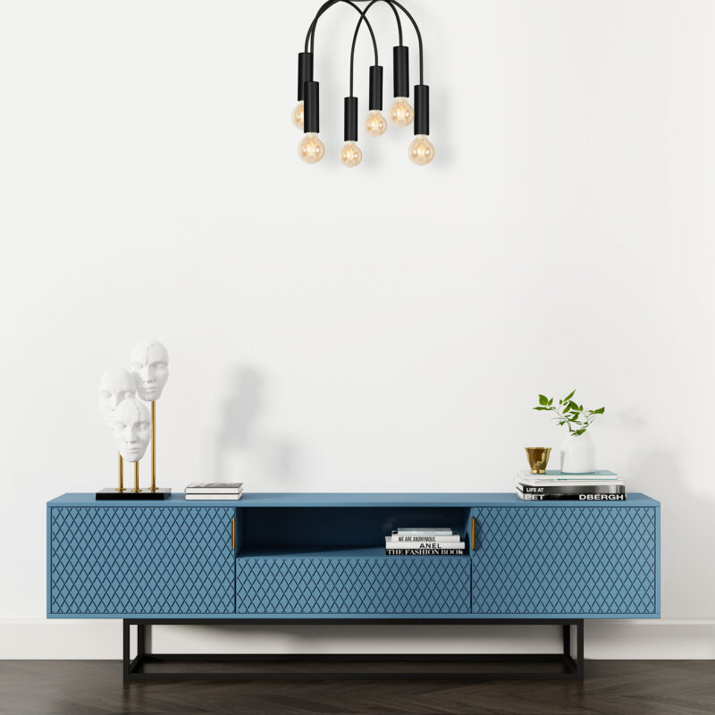 Plafon Luminex Loppe black x6 - obrazek 4