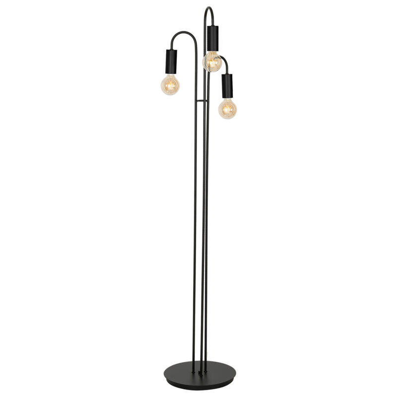 Lampa podłogowa Luminex Loppe black x3