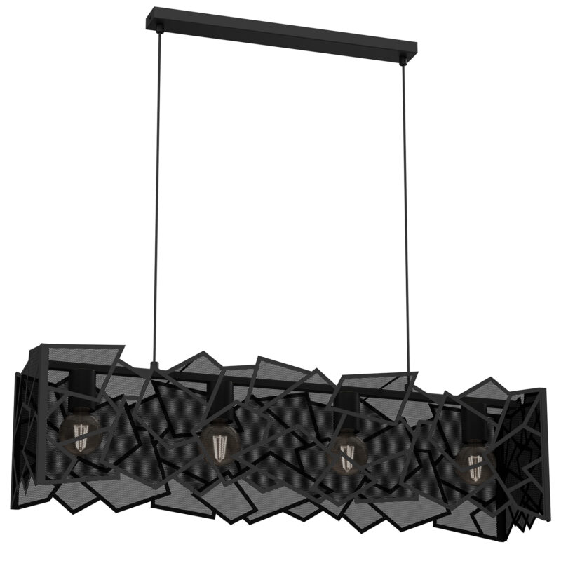 Żyrandol Luminex Camo Black x4