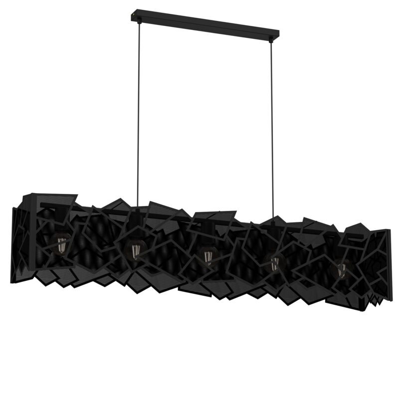 Żyrandol Luminex Camo Black x5