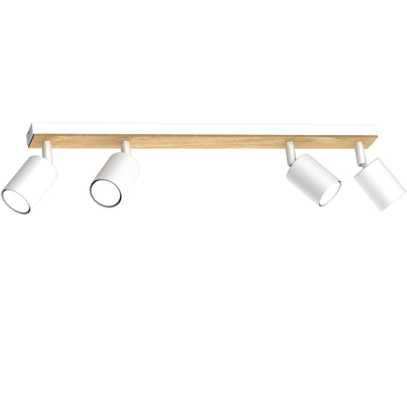 Spot Luminex Tulon White/natural Wood x4