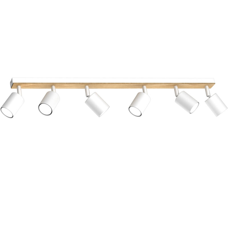 Spot Luminex Tulon White/natural Wood x6
