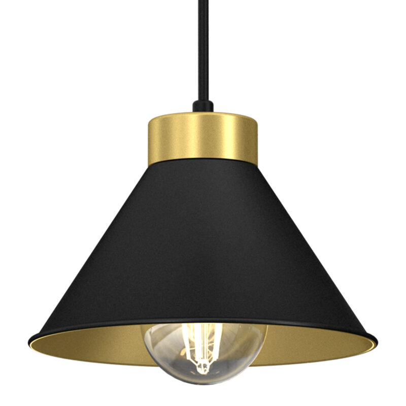 Żyrandol Luminex Line Bar Demet Black/gold x5 - obrazek 3