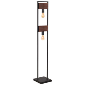 Lampa podłogowa Luminex Hard dark wood/black x1