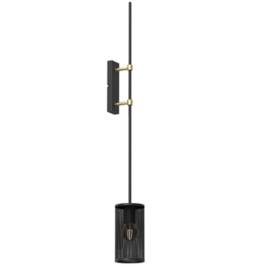 Kinkiet Luminex With Fence Shade "long" Black/brass 1
