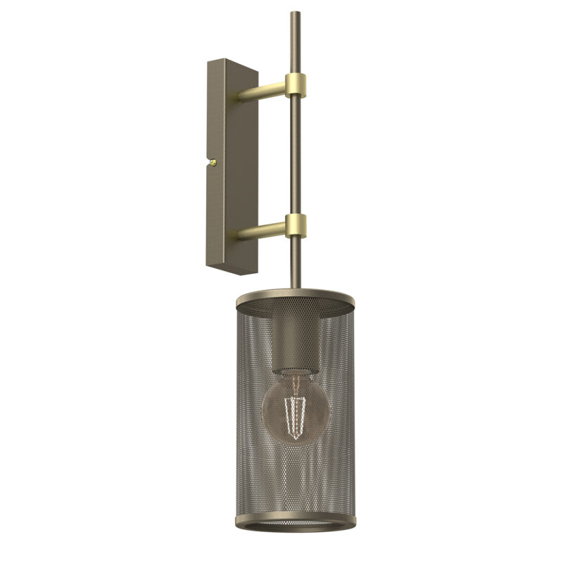 Kinkiet Luminex With Fence Shade "short" Titanium Gold/gold 1