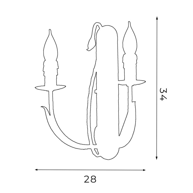 Kinkiet Luminex Loara x2 - obrazek 5