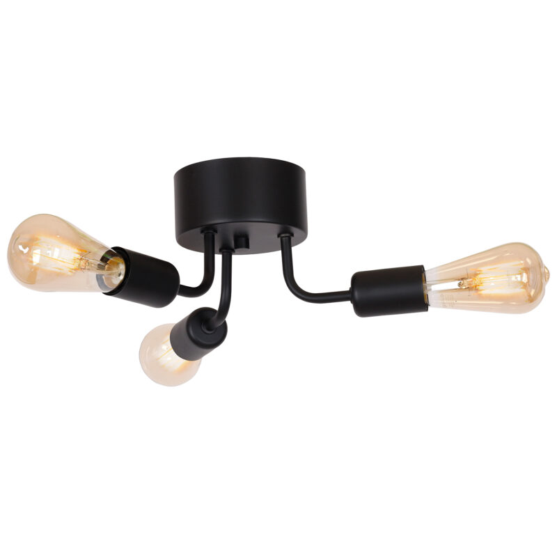 Plafon Luminex Brenda black x3