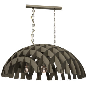 Żyrandol Luminex Space "eliptic Dome" Titanium Gold x3