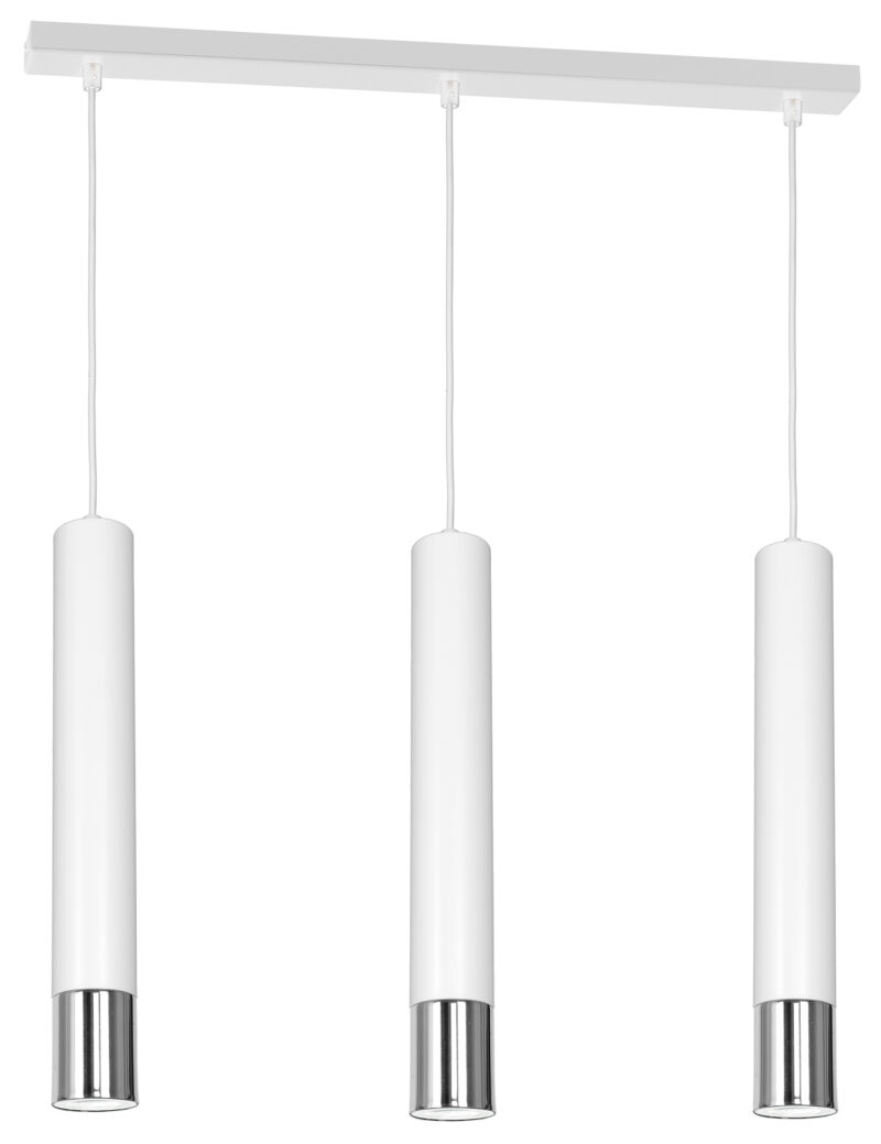 Żyrandol Luminex Nest chrome/white x3