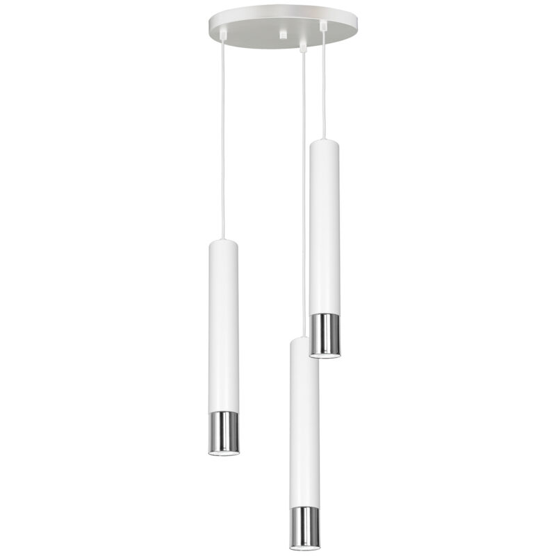 Żyrandol Luminex Nest chrome/white x3